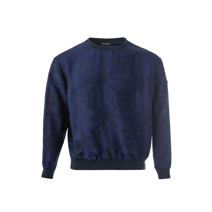 Elegantes T-Shirt in Leinenblau für Männer