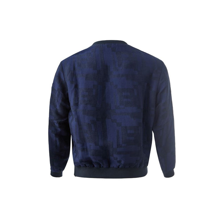 Elegantes T-Shirt in Leinenblau für Männer