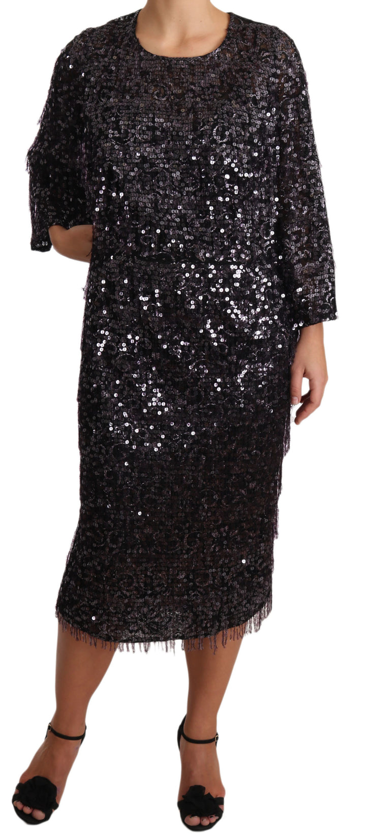 Sequined midi dress - timeless elegance