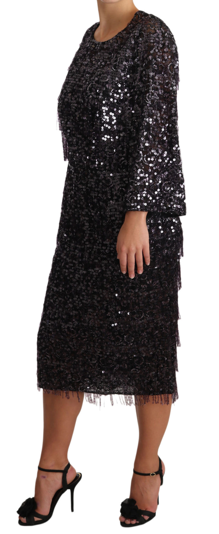 Sequined midi dress - timeless elegance