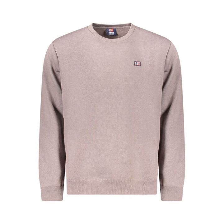 Brauner Baumwollpullover für Männer