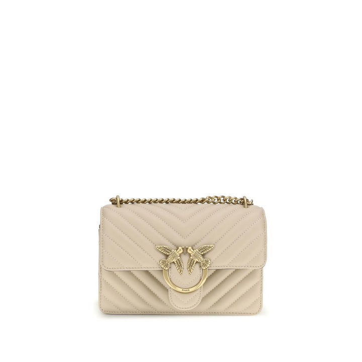 Kalbsleder Bos Taurus Schultertasche Beige