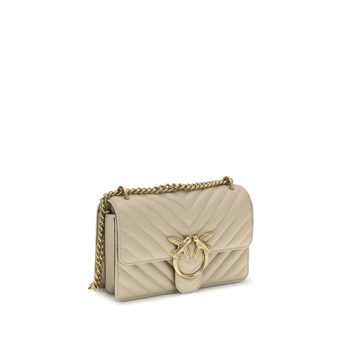 Kalbsleder Bos Taurus Schultertasche Beige