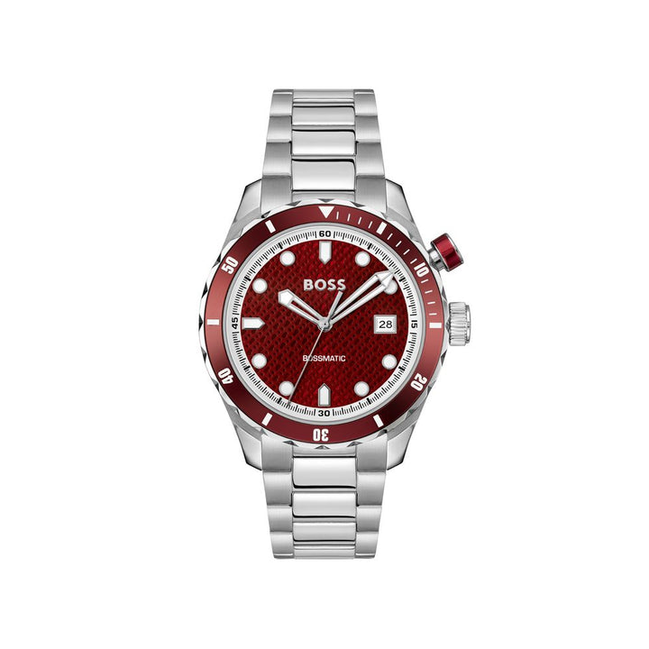 Graue Edelstahl-Dresswatch