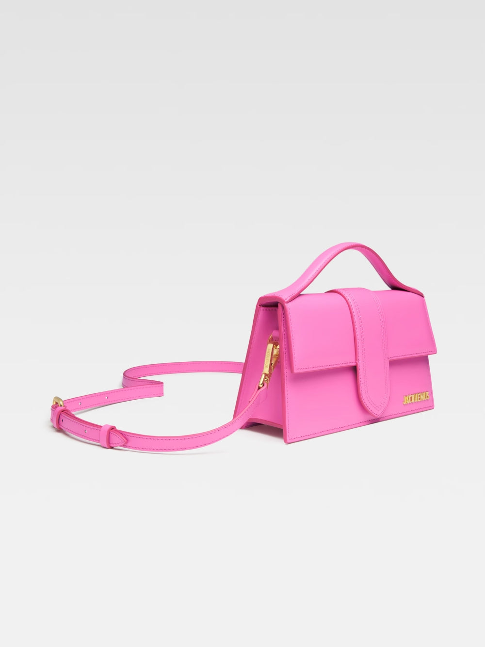 Neon Pink Leather Le Grand Bambino Handtasche