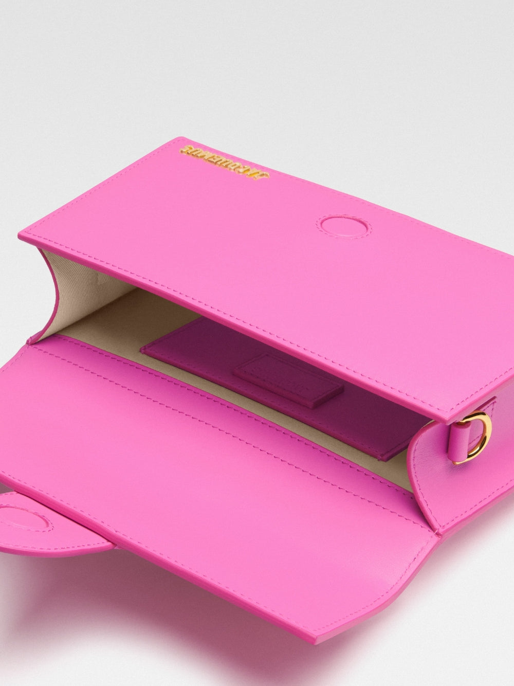 Neon Pink Leather Le Grand Bambino Handtasche