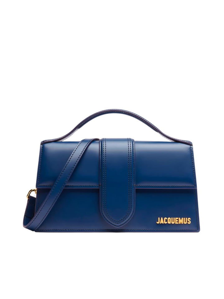 Dunkelblaue Lederhandtasche Le Grand Bambino