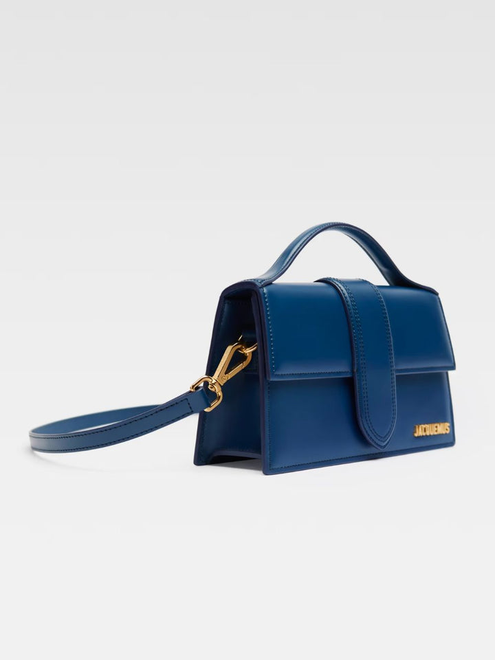 Dunkelblaue Lederhandtasche Le Grand Bambino