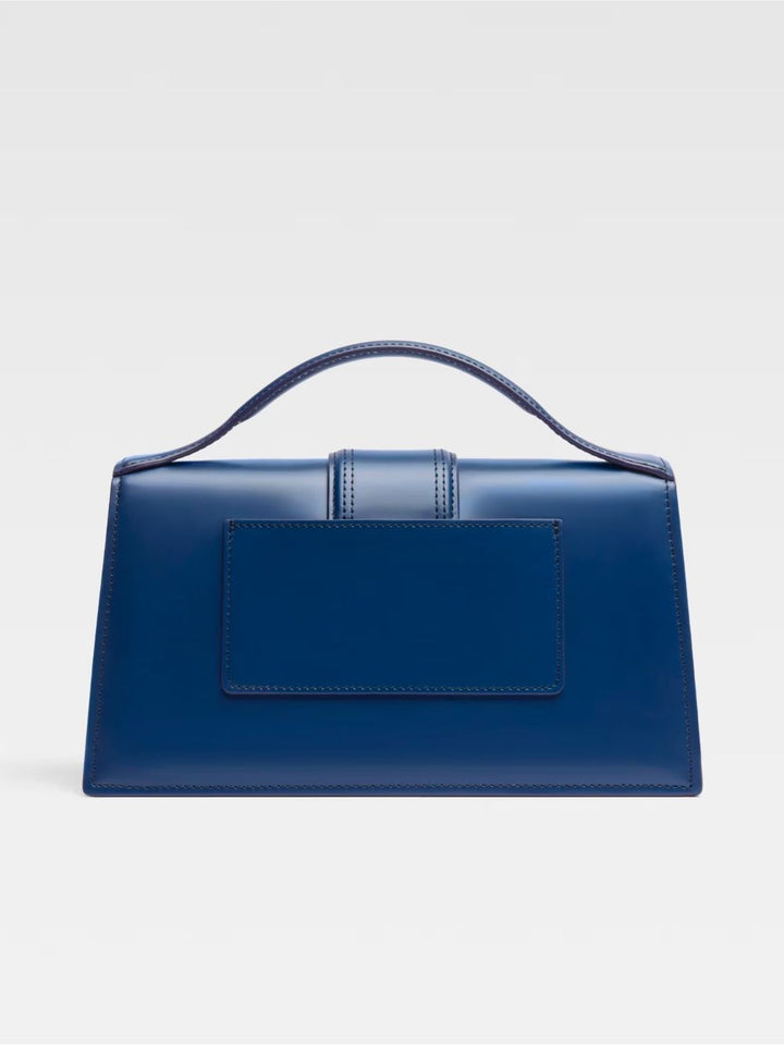 Dunkelblaue Lederhandtasche Le Grand Bambino
