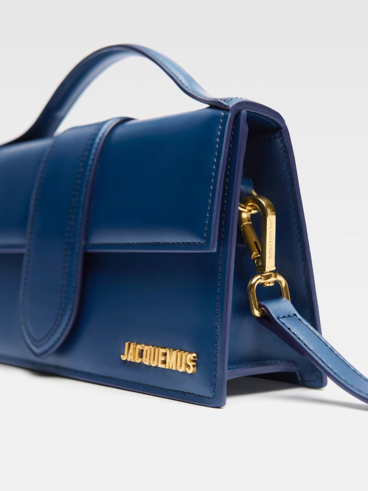 Dunkelblaue Lederhandtasche Le Grand Bambino