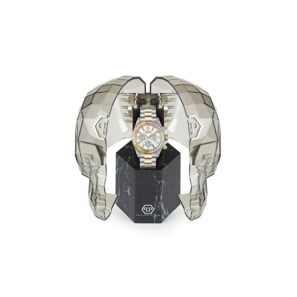 Armbanduhr aus Edelstahl in Gold