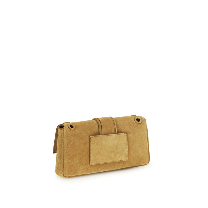 Beige Kalbsleder Bos Taurus Schultertasche