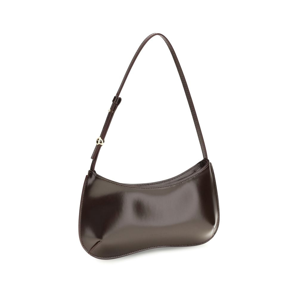 Braune Kalbsleder Bos Taurus Schultertasche