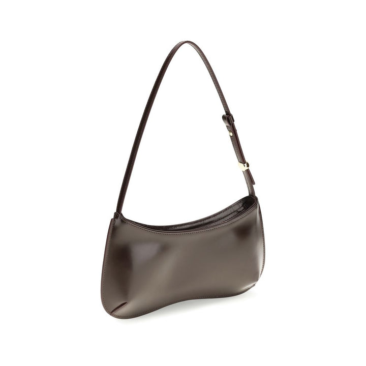 Braune Kalbsleder Bos Taurus Schultertasche