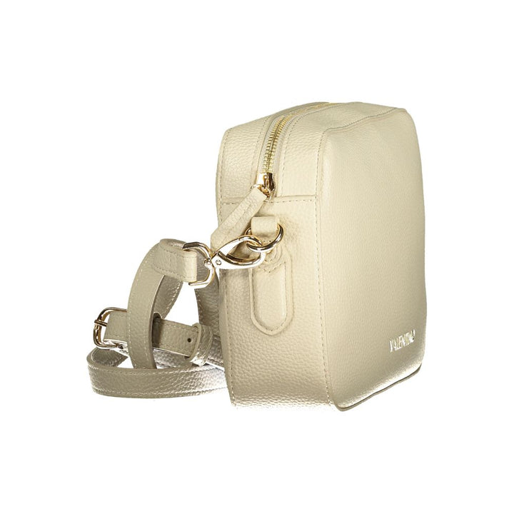 Beige Polyurethan Damentasche