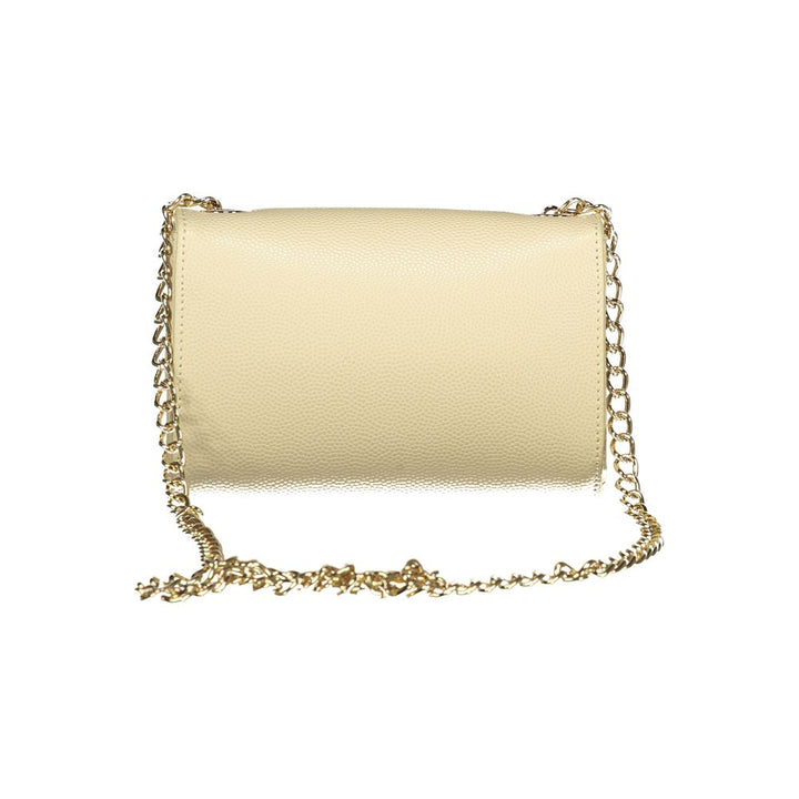 Damenhandtasche aus beigem Polyurethan