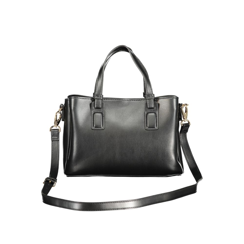 Schwarze Handtasche aus Polyethylen
