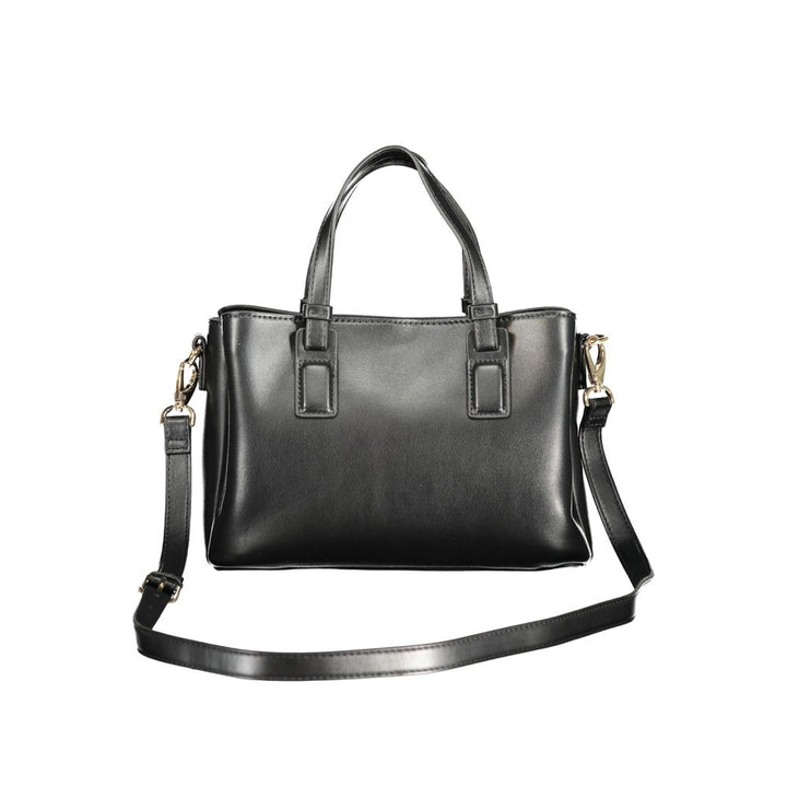 Schwarze Handtasche aus Polyethylen