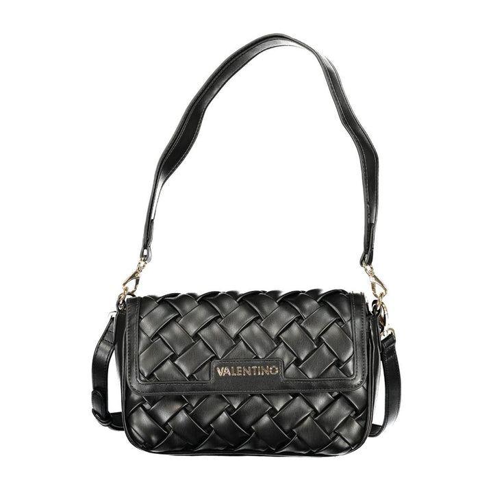 Schwarze Damenhandtasche aus Polyurethan