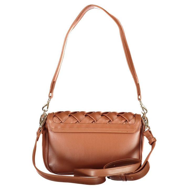 Braune Handtasche mit abnehmbarem Schultergurt