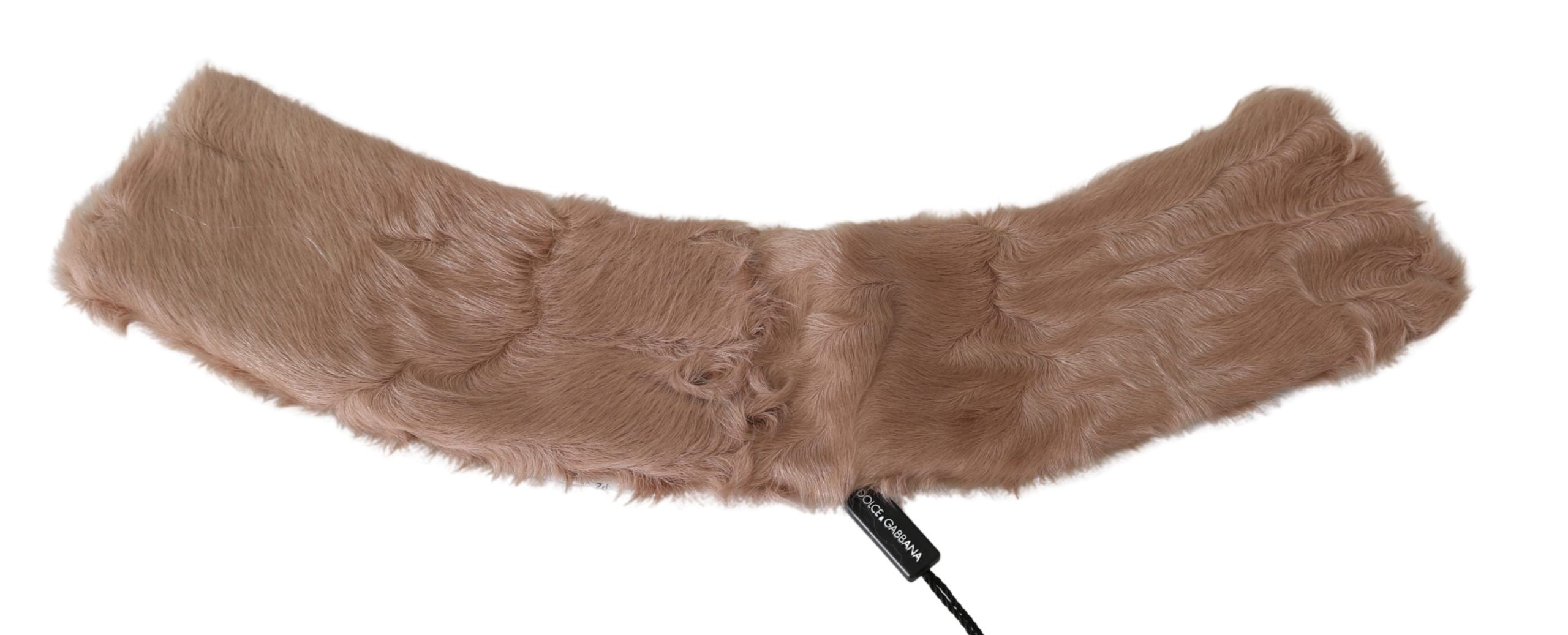 Elegant beige lambskin scarf