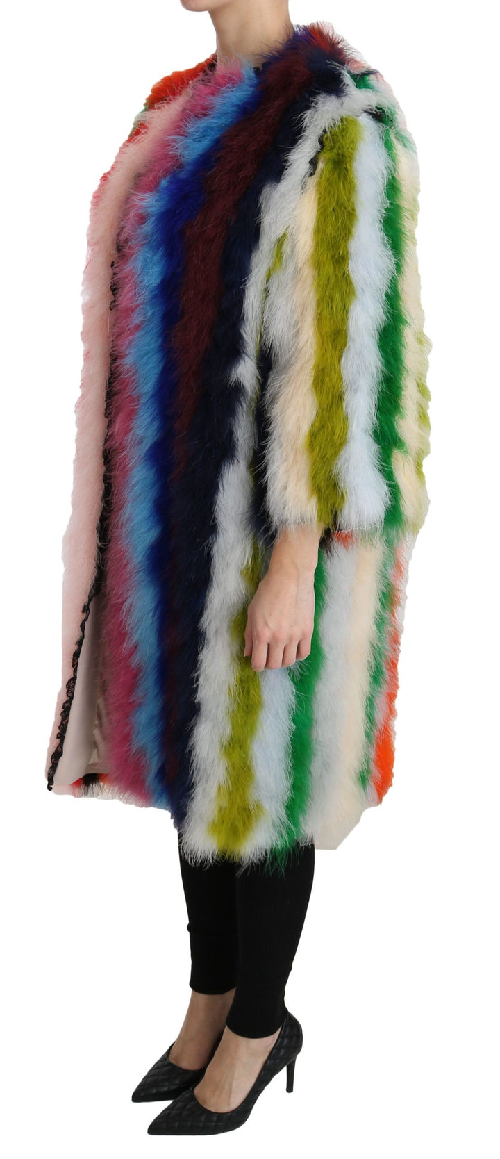 Multicolor Türkei Feder Cape Pelzmantel