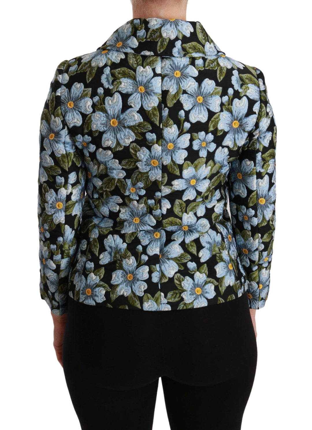 Dolce & Gabbana Eleganter floraler Brokat Blazer Mantel Jacke