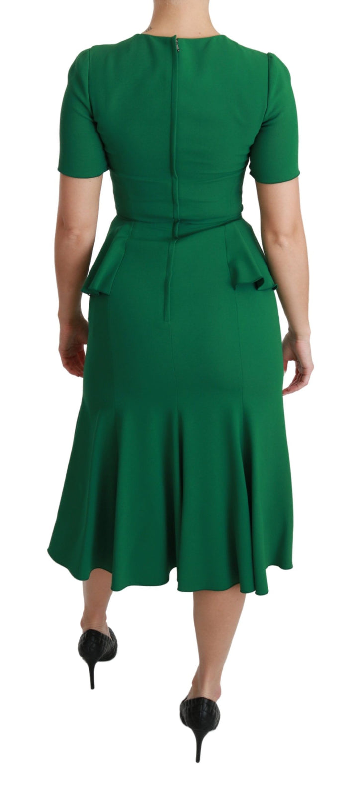 Enchanted Grünes Meerjungfrauen Midikleid