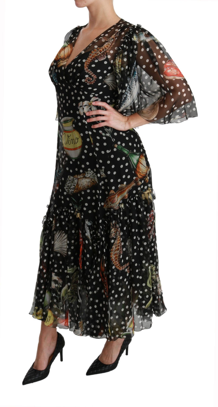 Elegant A-line pleated silk maxi dress