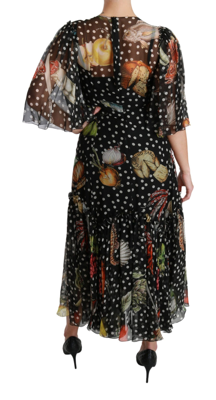 Elegant A-line pleated silk maxi dress