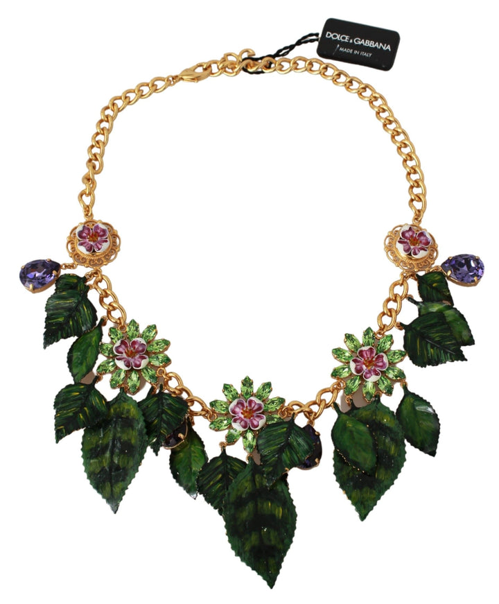 Dolce & Gabbana Elegante Blumenkette Sizilien Charme Halskette