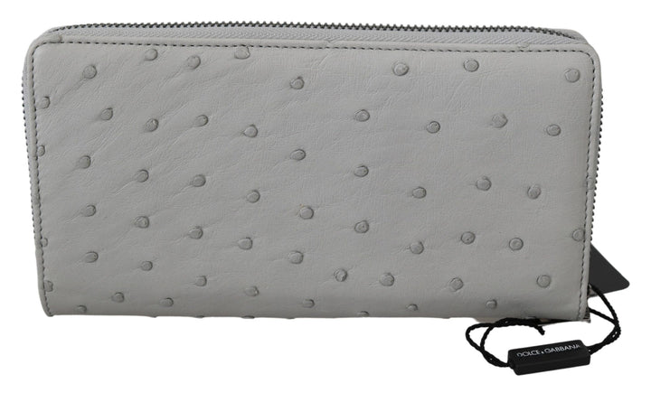 Elegante Straußenleder Brieftasche Continental