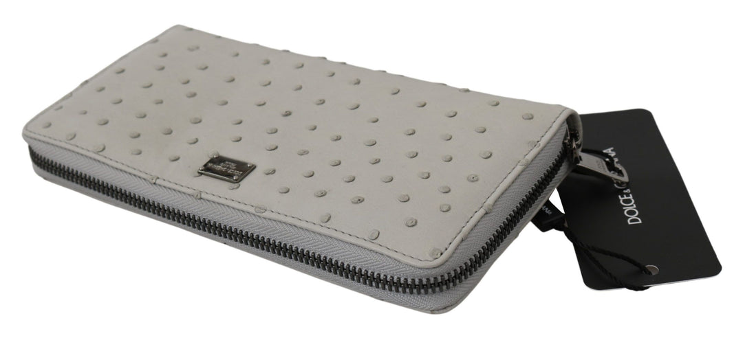 Elegante Straußenleder Brieftasche Continental