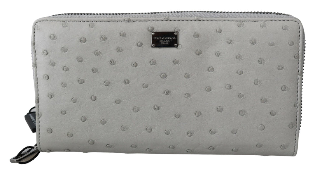 Elegante Straußenleder Brieftasche Continental