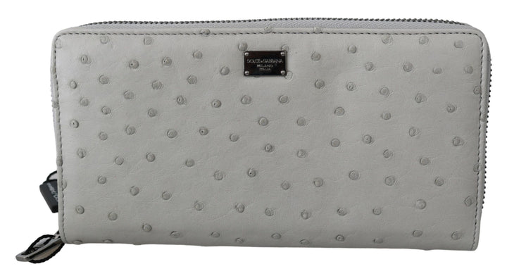 Elegante Straußenleder Brieftasche Continental