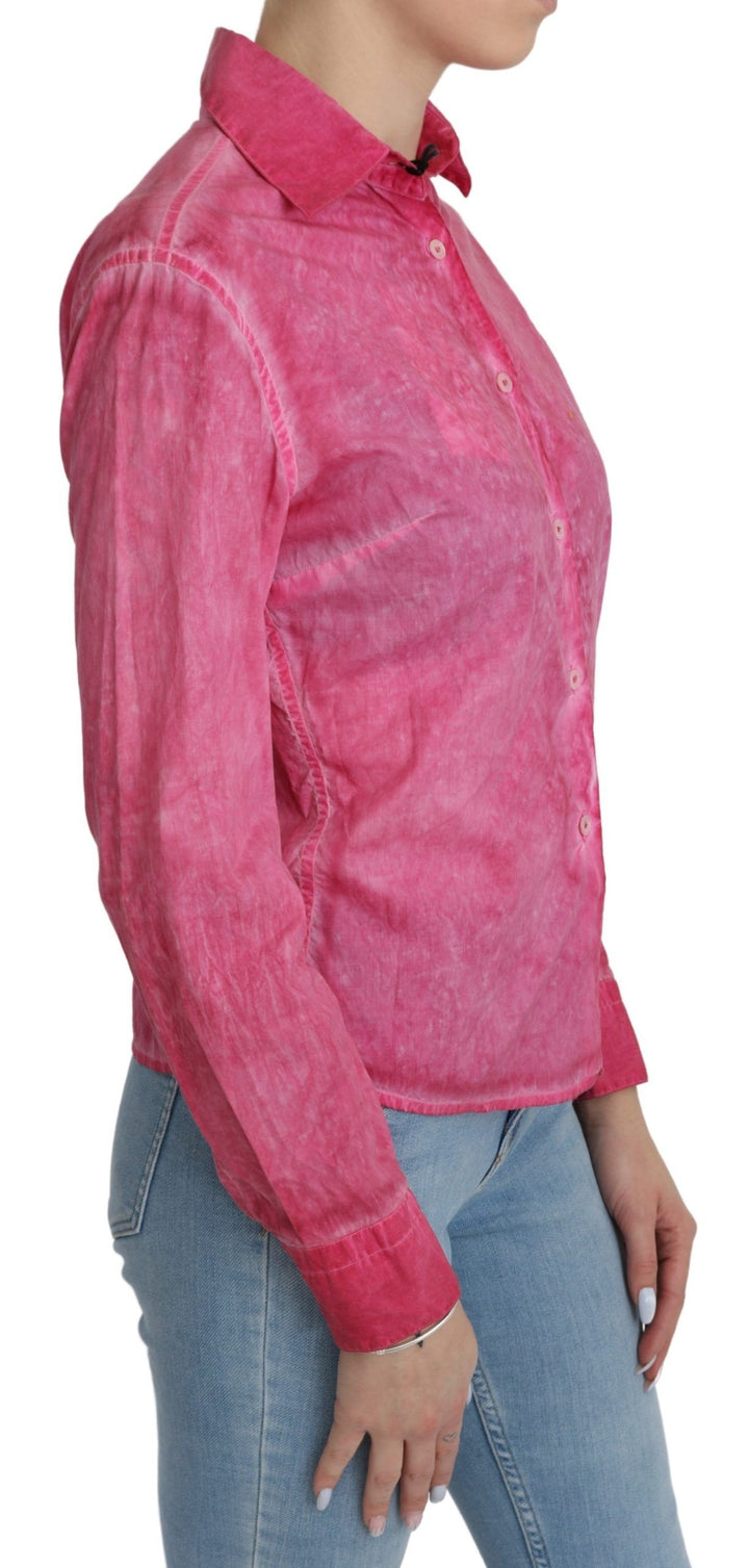 Schicke rosa Polobluse aus Baumwolle von Ermanno Scervino