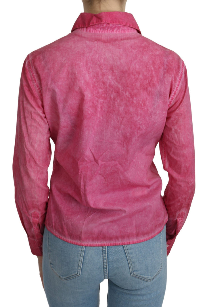 Schicke rosa Polobluse aus Baumwolle von Ermanno Scervino