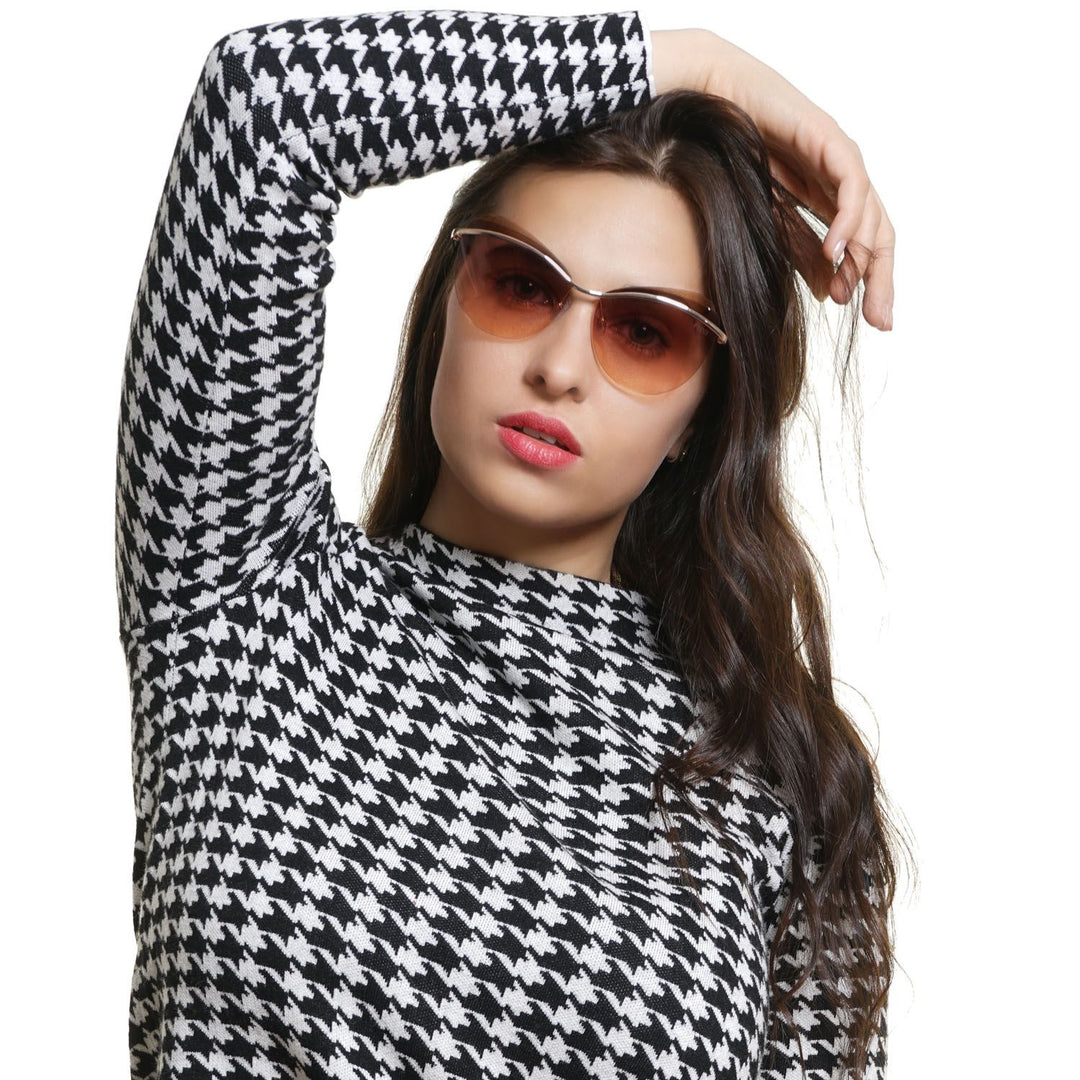 Gold Frauen Sonnenbrille