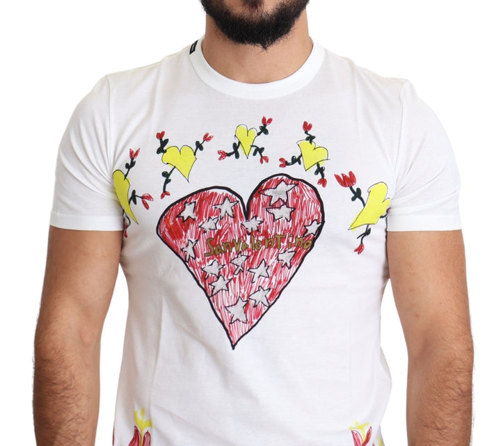 Dolce & Gabbana Schickes Saint Valentine T-Shirt mit Rundhalsausschnitt