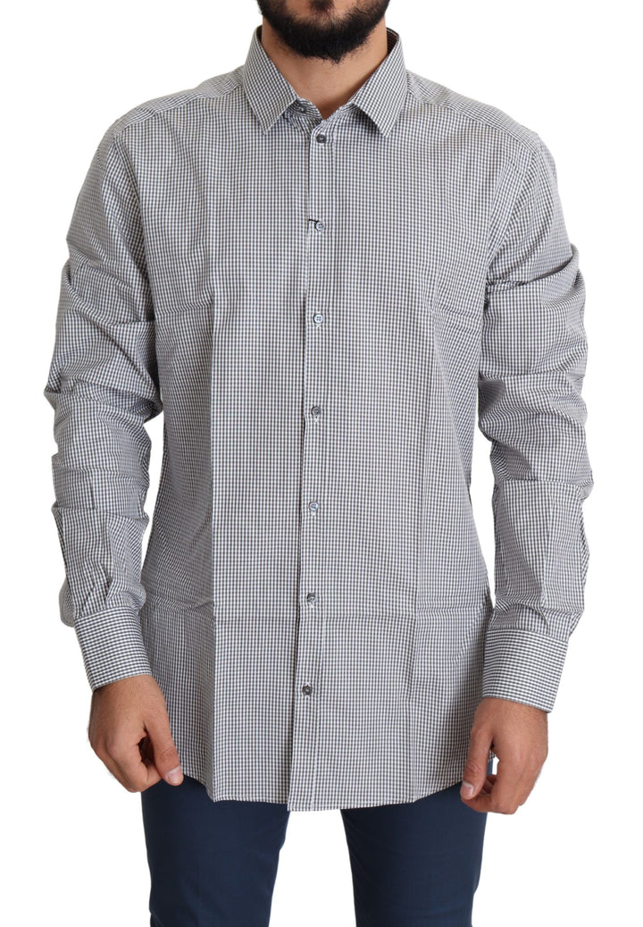 Kariertes Slim Fit Hemd aus Baumwolle