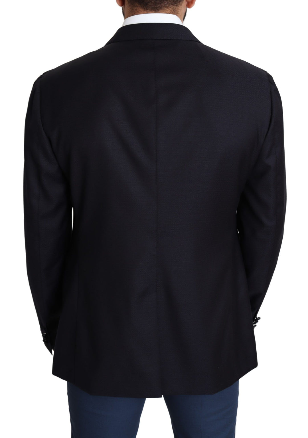 Schwarzer einreihiger NAPOLI-Blazer aus Wolle