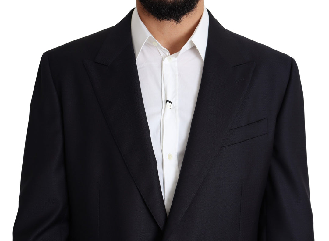Schwarzer einreihiger NAPOLI-Blazer aus Wolle