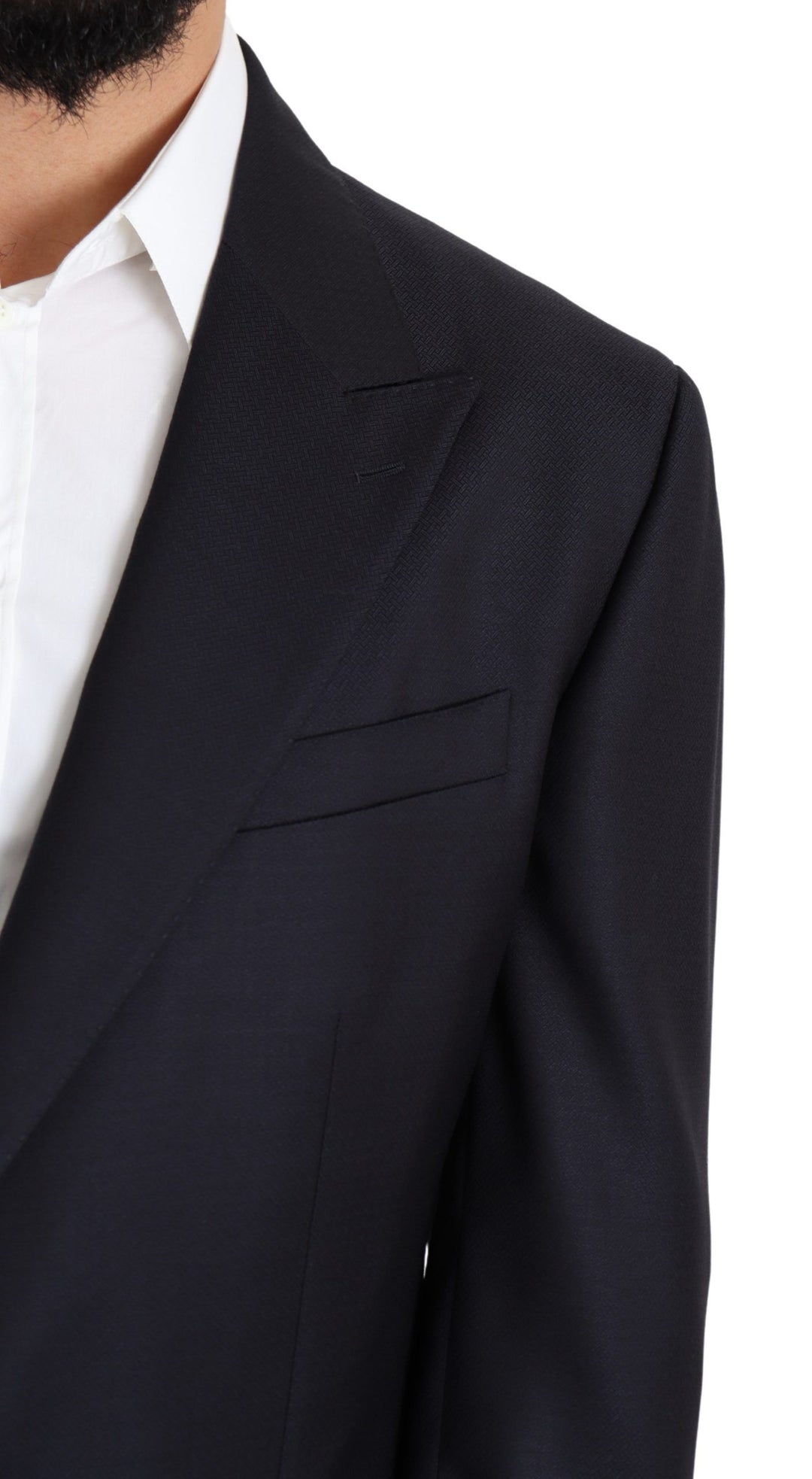 Schwarzer einreihiger NAPOLI-Blazer aus Wolle