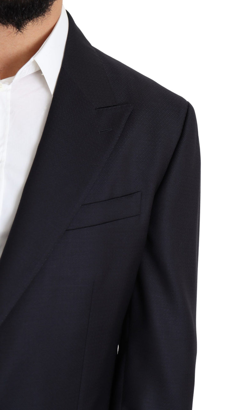 Schwarzer einreihiger NAPOLI-Blazer aus Wolle