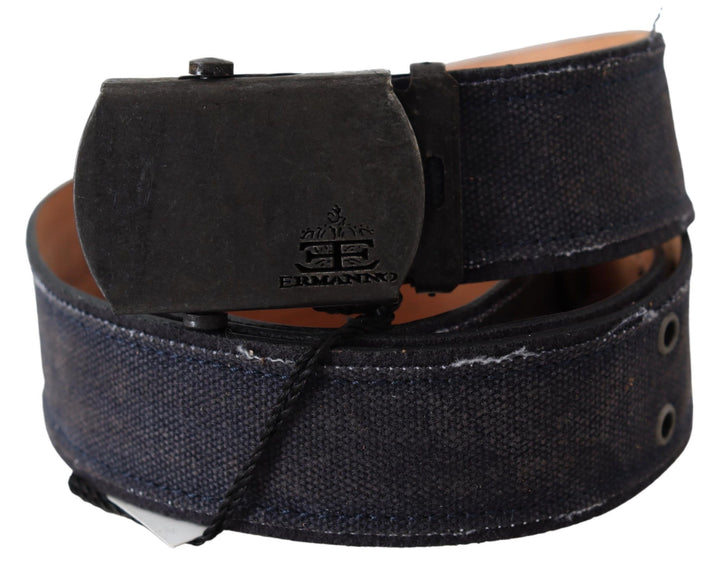 Schicker blauer Leder-Taillengürtel