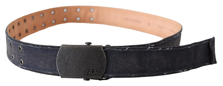 Schicker blauer Leder-Taillengürtel
