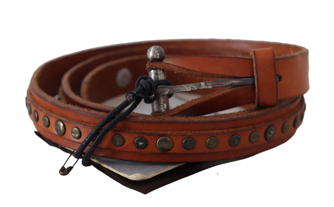Eleganter Taillengürtel aus Leder in Braun