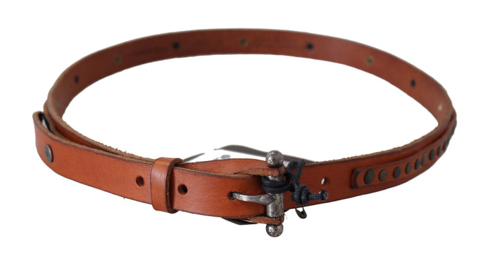Eleganter Taillengürtel aus Leder in Braun
