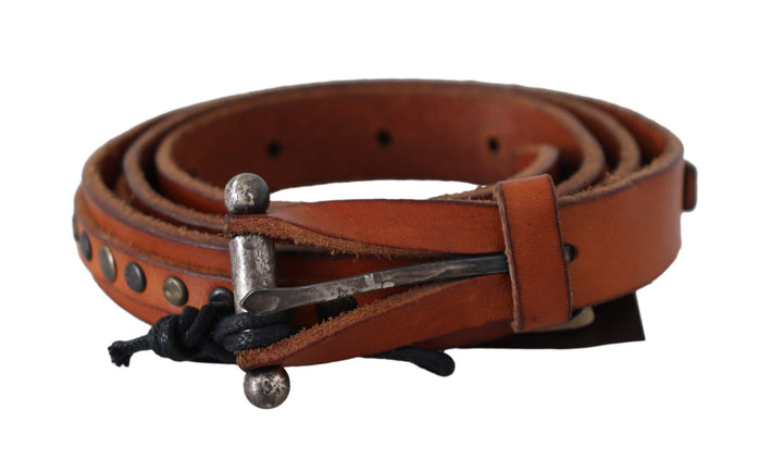 Eleganter Taillengürtel aus Leder in Braun