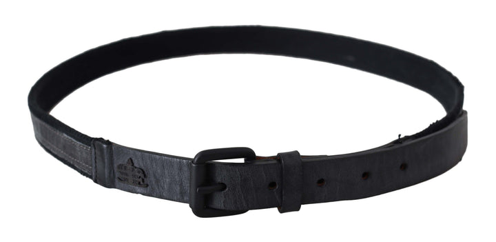 Schicker schwarzer Leder-Taillengürtel